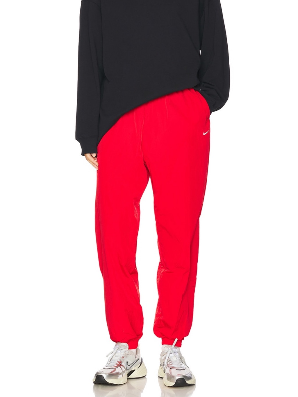 Nike Nylon Red Joggers With Tags